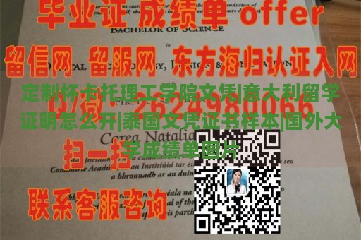 定制怀卡托理工学院文凭|意大利留学证明怎么开|泰国文凭证书样本|国外大学成绩单图片